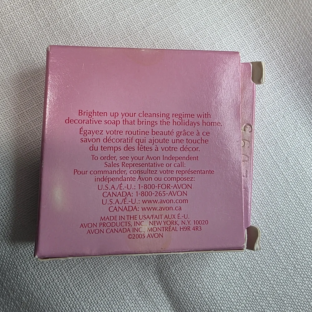 Vintage Avon Candy Cane Heart Soap In The Box